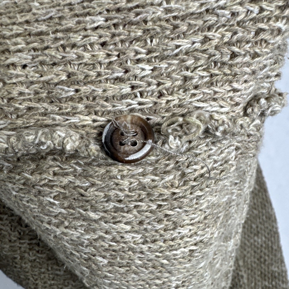 Unlimited Quest Men's Waffle Knit Henley Sweater XL 100% Cotton Made in Canada - Picture 5 of 5